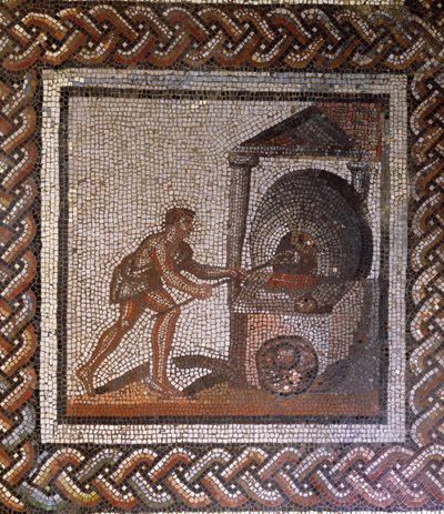 Bäcker und Brotbackofen, ursprünglich aus Saint-Romain-en-Gal, Rhône-Alpes, Frankreich, 3. Jahrhundert n. Chr. von Roman